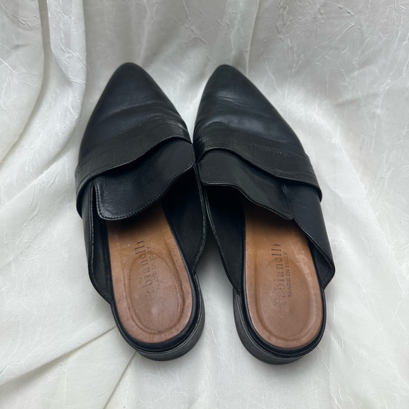 Black Leather Mules - Picture 2 of 6
